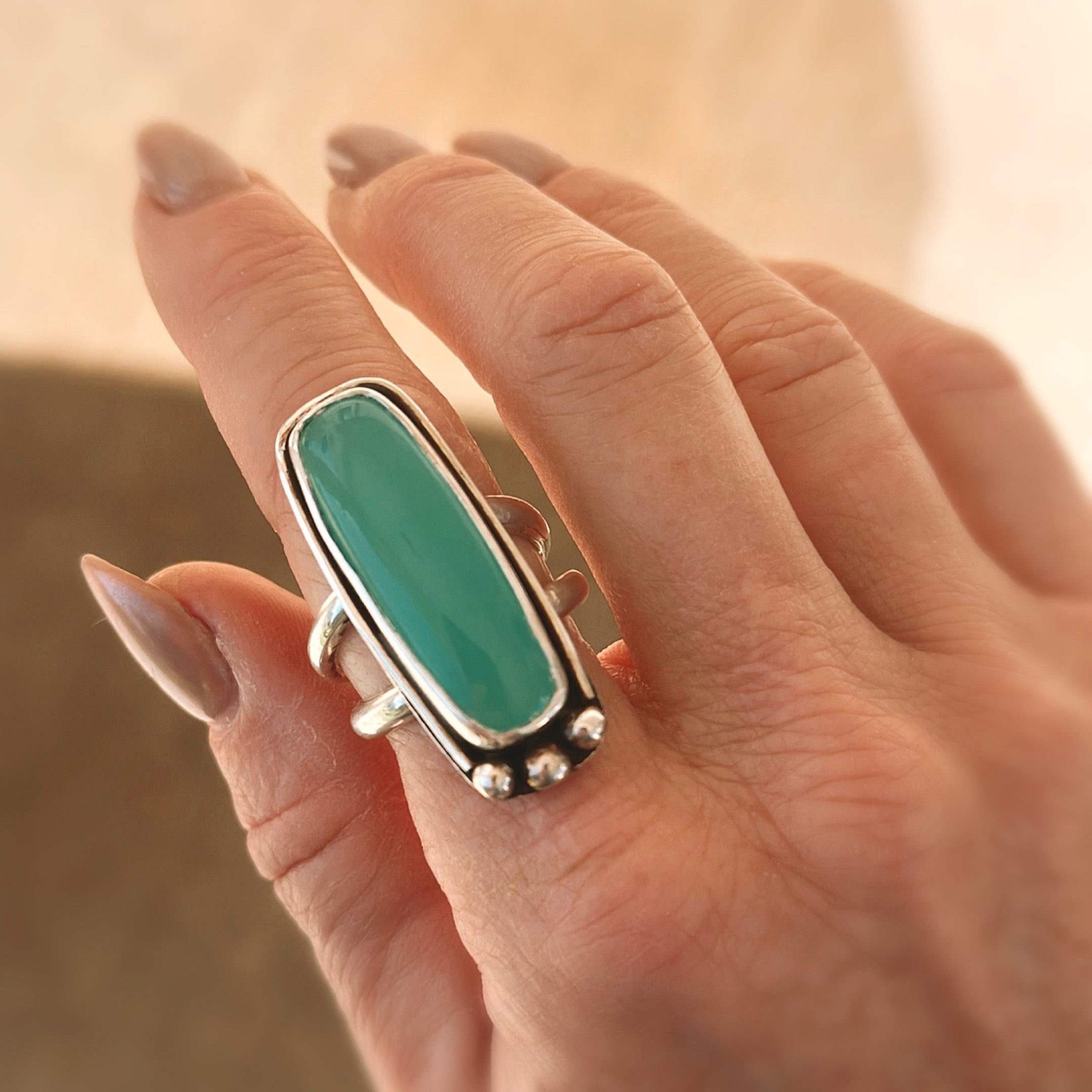 Chalcedony Statement Ring