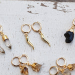 Load image into Gallery viewer, Italian Horn Huggies – Gold-Filled Protection
