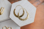 Load image into Gallery viewer, Helios Hoops (Hammered Hoops)
