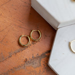 Load image into Gallery viewer, Gaia Hoops (Wide Round Huggies)
