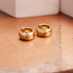 Load image into Gallery viewer, Gaia Hoops (Wide Round Huggies)
