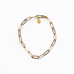 Load image into Gallery viewer, 14k gold-fill Small Paperclip Bracelet
